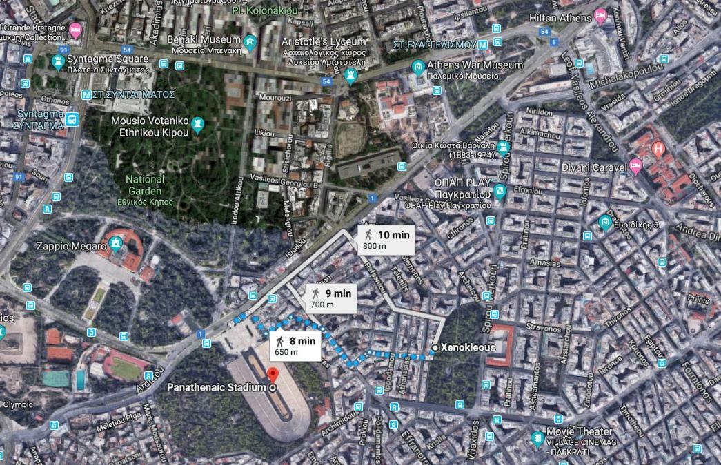 Myth2 - Hike Around Ancient Panathenaic Stadium Near Metro With View Of Big Park Apartment Exterior photo